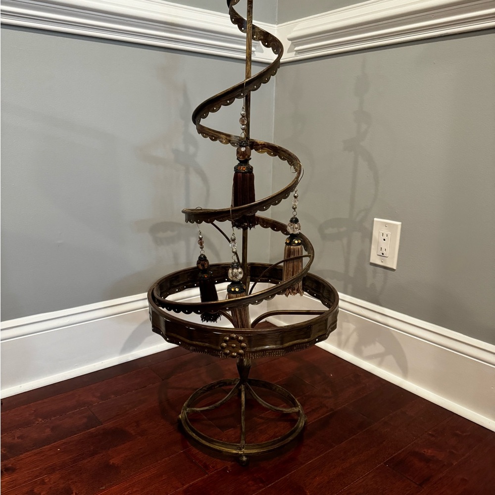 Vintage Spiral Metal Tree